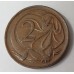 AUSTRALIA 1968 . TWO 2 CENTS COIN . RARE ERROR . NO S.D. 